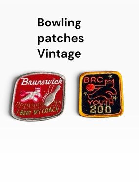 Brunswick bowling patches excellent condition.
